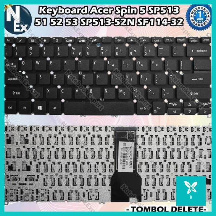 | AHN | Keyboard Acer Spin 3 SP314-51 SP314-52 SP314-53 SP314-54N-58Q7