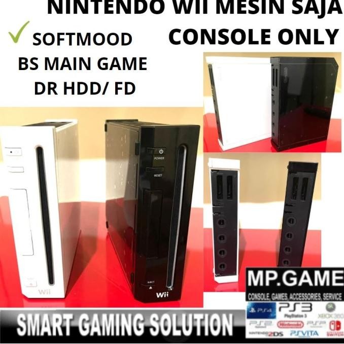 Produk Baru Softmod Nintendo Wii Console Wii Mesin Saja Tanpa Tutup Samping