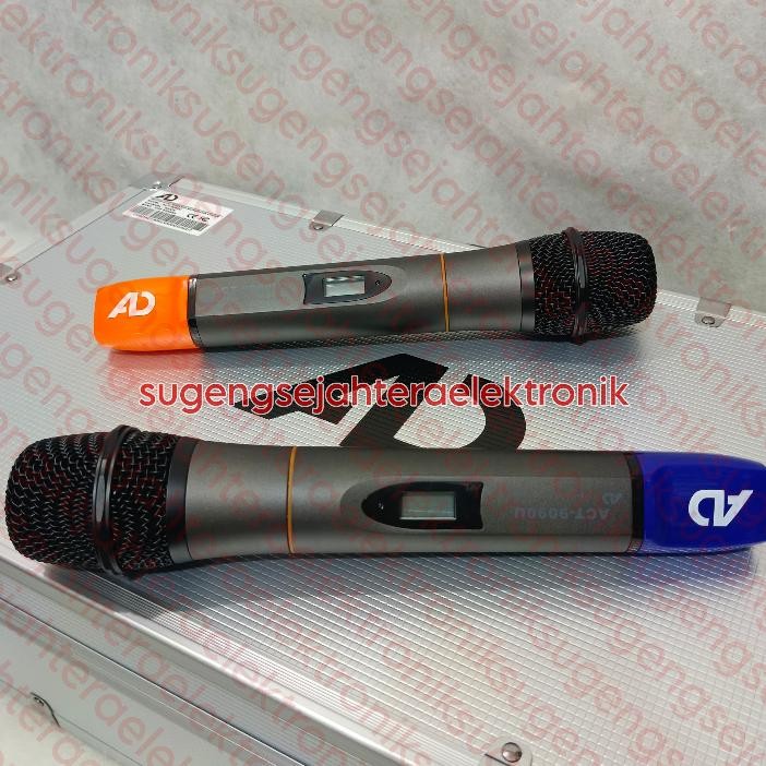 Fe24 Microphone Wireless Ad Act 9090U - 2 Mic Hand Original Murah