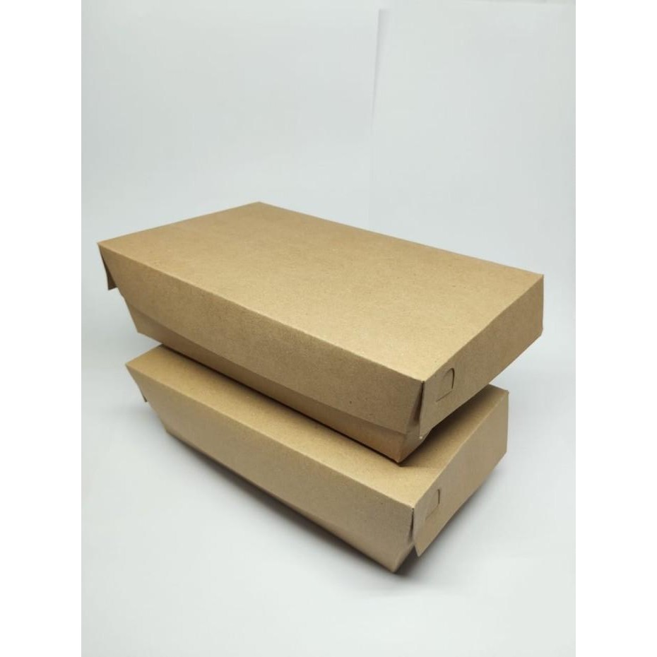 

Box Kraft Dus Coklat Kotak Lunchbox M Dan L Full Laminasi @50 Pcs