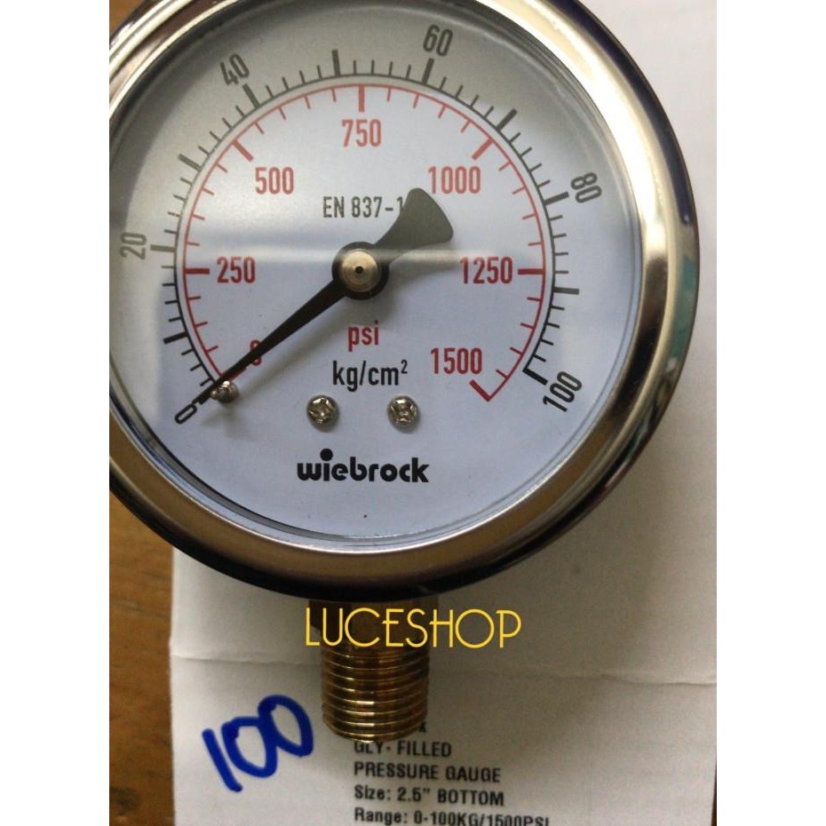 Pressure gauge wiebrock 100kg