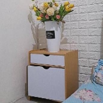 MEJA NAKAS MINI BEDSIDE TABLE MEJA KAMAR TIDUR MINIMALIS MEJA NAKAS PORTABLE MEJA NAKAS MINIMALIS