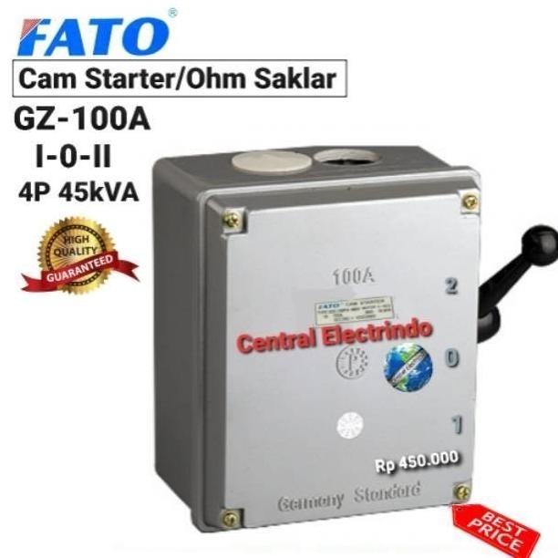 Terjangkau New Cam Starter/Ohm Saklar Fato Gz 100A I-0-Ii 4P 45Kva.