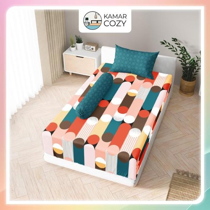 Sprei Kintakun Set Fitted Single 90x200 / 100x200 / 120x200 Rayhan Dluxe Aesthetic Tinggi 25 cm Este
