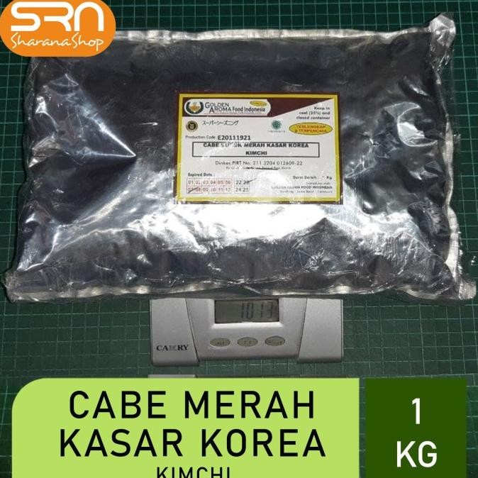 

Terbaru Cabe Merah Kasar Korea Kimchi 1 Kg Gochugaru Chili Flake - Cocok Untuk Bahan Minyak Cabe, Dimsum, Untuk Membuat Kimchi, Homemade Gochujang, Aneka Sup (Stew) Dan Berbagai Jenis Masakan Korea Lainnya, Tekstur Kasar Dengan Banyak Biji, Halal.
