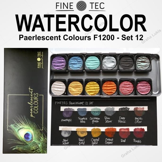 

HARGA DISC - Finetec Pearlescent Colours F1200 set 12