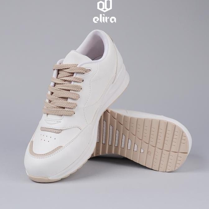 Sale Elira Freya Cream - Sepatu Sneakers Wanita Casual