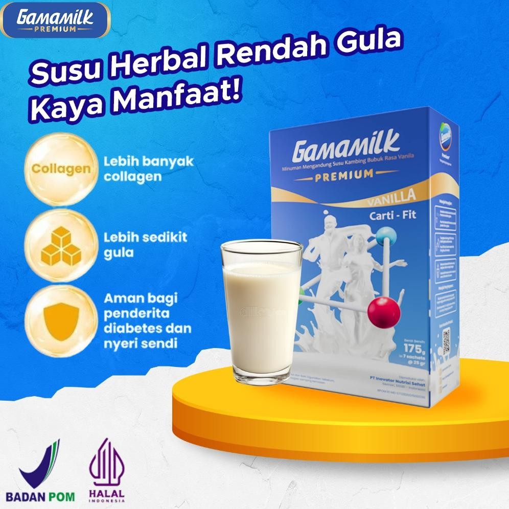 

GAMAMILK PREMIUM - (1 BOX) SUSU KAMBING ETAWA OBAT NYERI SENDI DAN ASAM URAT