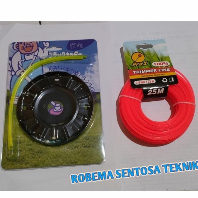 Mata Pisau Tali Senar Dan Dudukan Piringan Mesin Potong Rumput