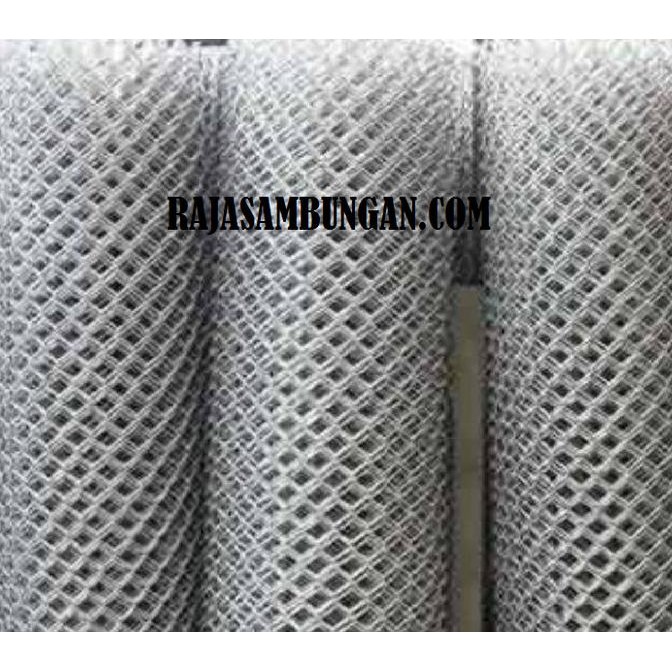 Diskon! Kawat Harmonika Tinggi 1.5 Meter Lubang 5 cm Kawat Wajik Pagar Rumah