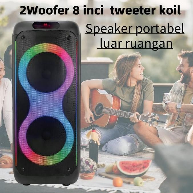 Promo Ichiko Speaker Bluetooth Karaoke Portable Super Bass Sz-8802