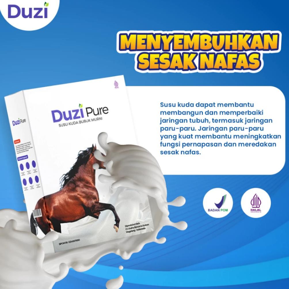 

DUZI PURE SUSU KUDA LOMBOK BUBUK 200 GRAM 5 BOX