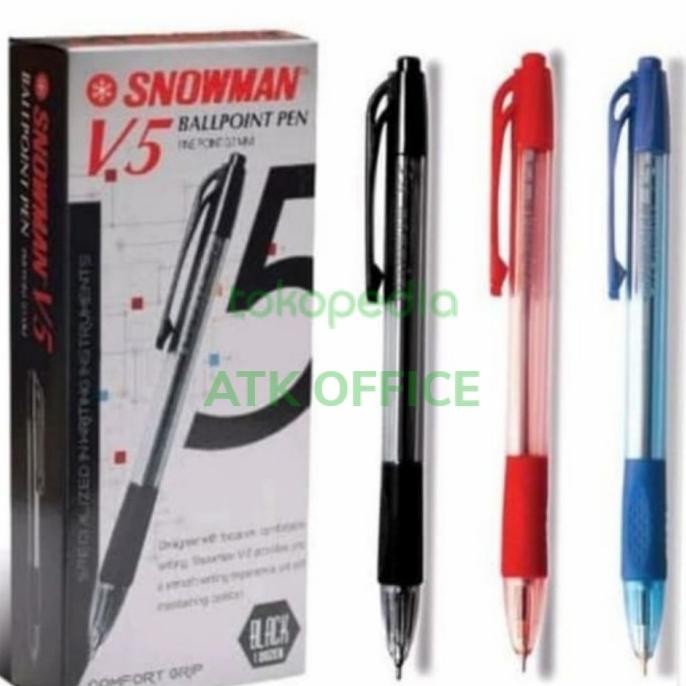 

Tersedia Pulpen Snowmen V5 Sepak (12Pcs) Pen
