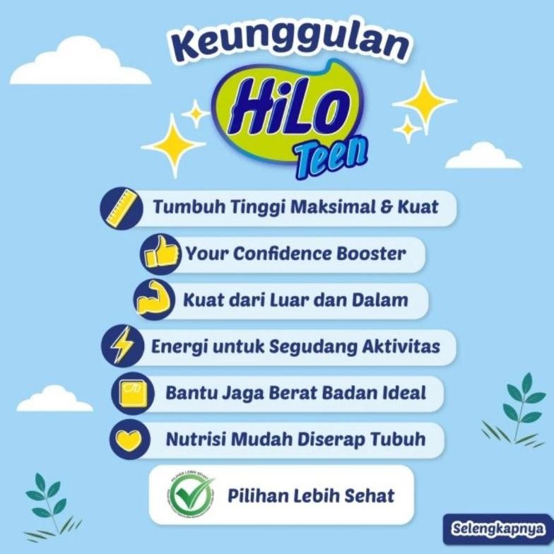 

HILO TEEN HI PROTEIN MELON 400 GR -SUSU KALSIUM REMAJA TINGGI PROTEIN
