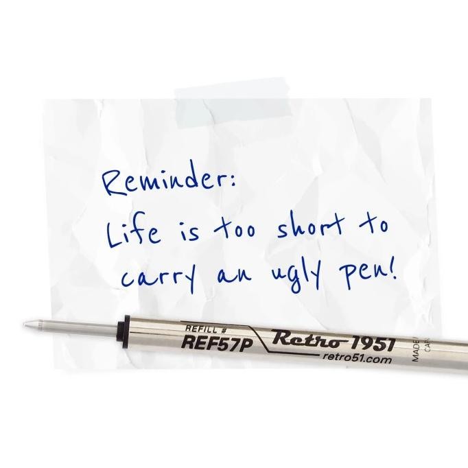 

Tersedia Retro 51 Tornado Capless Rollerball Ballpoint Refill / Pulpen