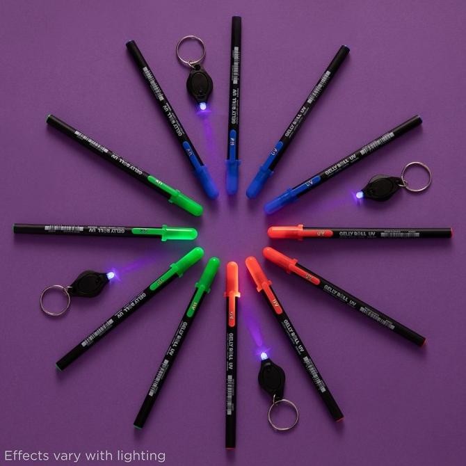 

Tersedia Sakura Gelly Roll Uv Ink Gel Pen Glow In The Dark Pulpen Warna
