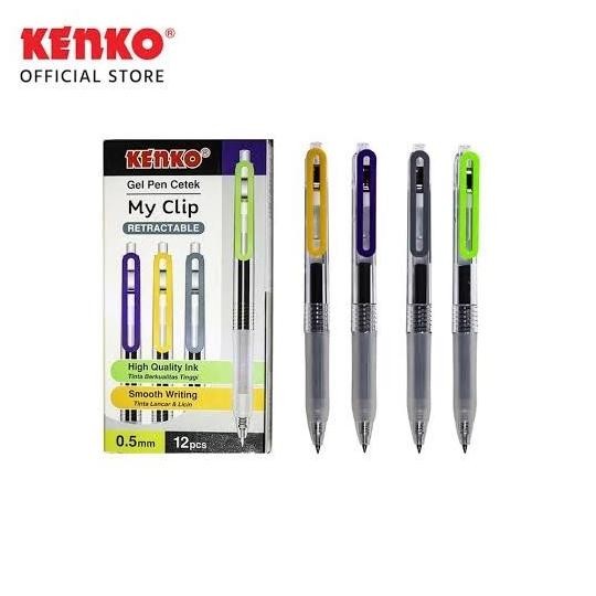 

Tersedia Kenko Gel Pulpen Pen Pena My Clip 0,5 Mm / Pen Gel Cetek Kenko Hitam