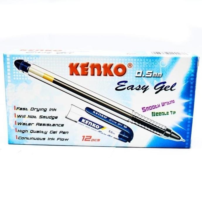 

Tersedia [ Pack ] Pulpen Ballpoint Gel 0,5 - Kenko Easy Gel Murah!