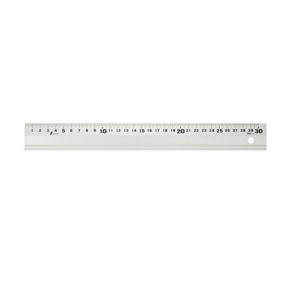 

siap kirim penggaris lurus aluminum 30cm 65331 shinwa ruler straight with rubber
