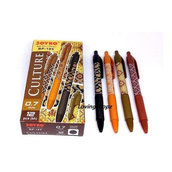 

Tersedia Pulpen Cetek Joyko Batik Bp-184, Desain Batik, Ukuran 0.7Mm - Warna Hitam Dan Biru Tersedia