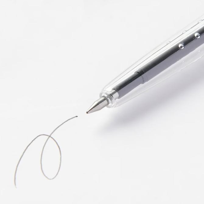 

Tersedia Muji 05Mm Erasable Slim Ballpoint Pen, Knock Style - Pulpen 0,5