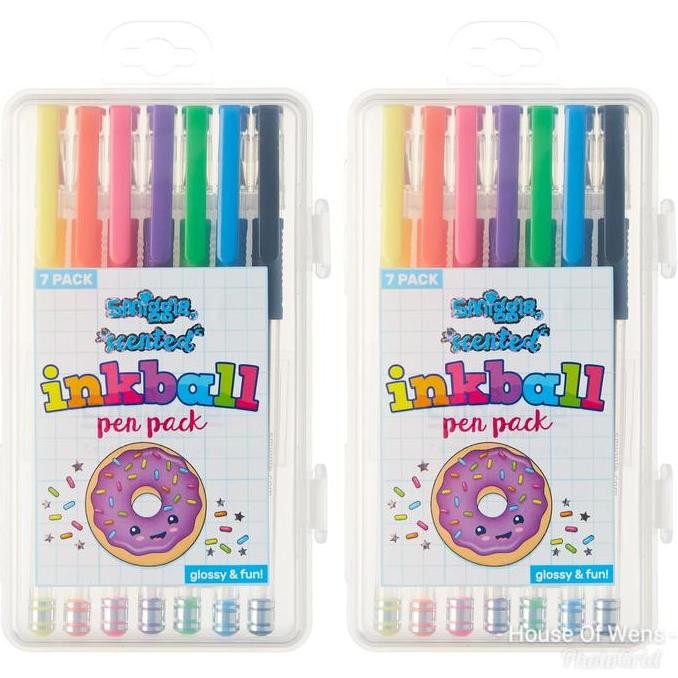 

Tersedia Smiggle Inkball Scented Pen Pack X7 - Pulpen Warna Wangi Smiggle