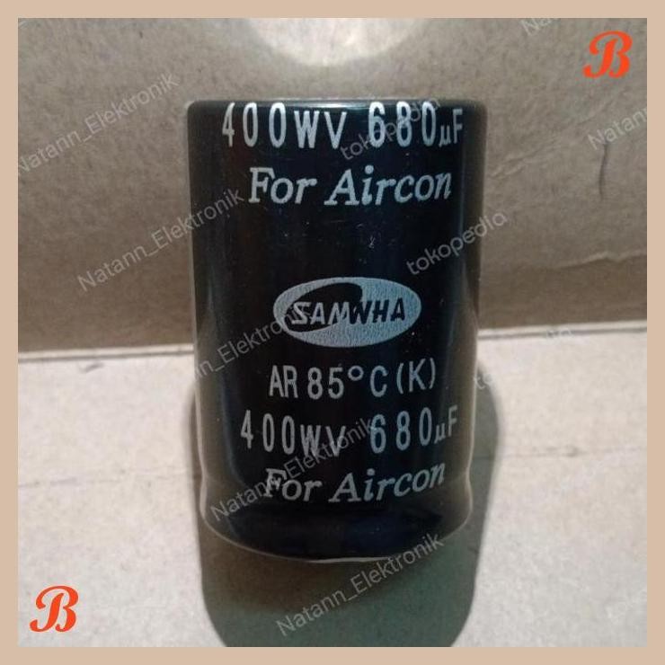 [MRD] 6071 KAPASITOR ELCO 680UF 680 UF 400V 400VOLT 400 VOLT SAMWHA JEPANG