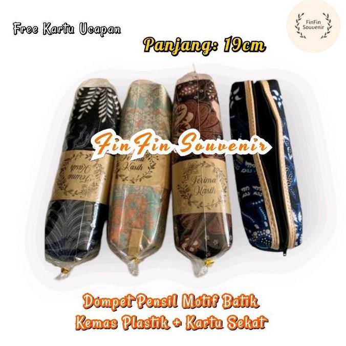 

Tersedia Souvenir Pernikahan 50 Pcs Tempat Pensil Atau Pulpen Motif Batik Kemas Plastik