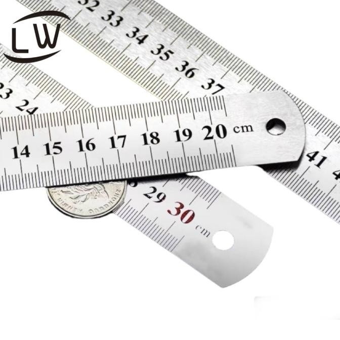 

siap kirim penggaris stainless steel high quality - 500mm / 50cm