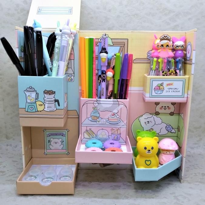 

Kotak Pensil Karton LEMARI D473-01 D473-02 / Pencil Case / Boks Pensil