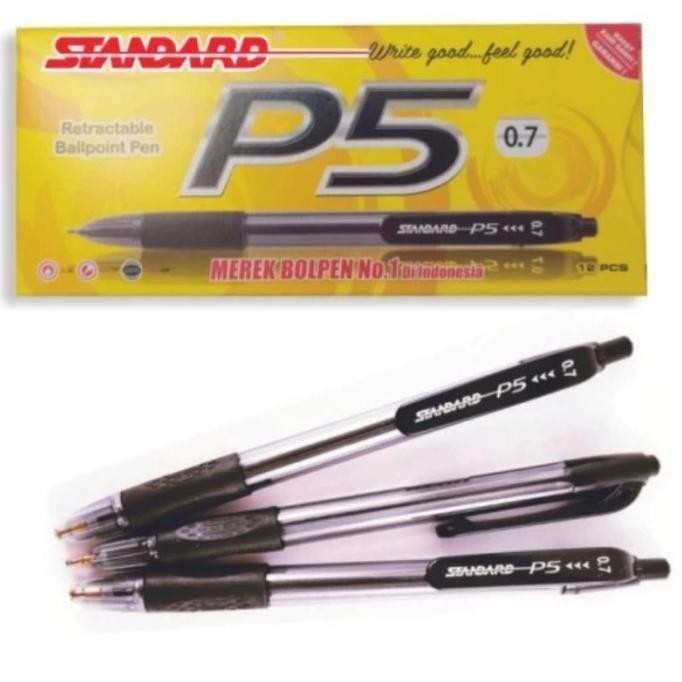 

Tersedia Pulpen Bolpen Bolpoin Ballpoint Pen Cetek Standard P-5 P5 0.7