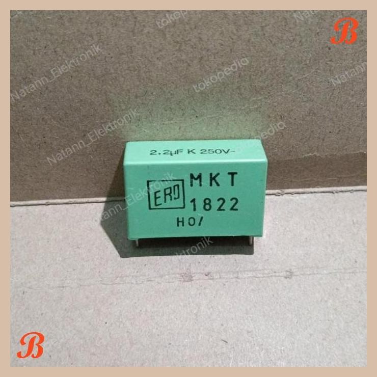 [MRD] 5382 KAPASITOR CAPACITOR MKT KOTAK HIJAU ERO 2.2UF 2,2UF 250V