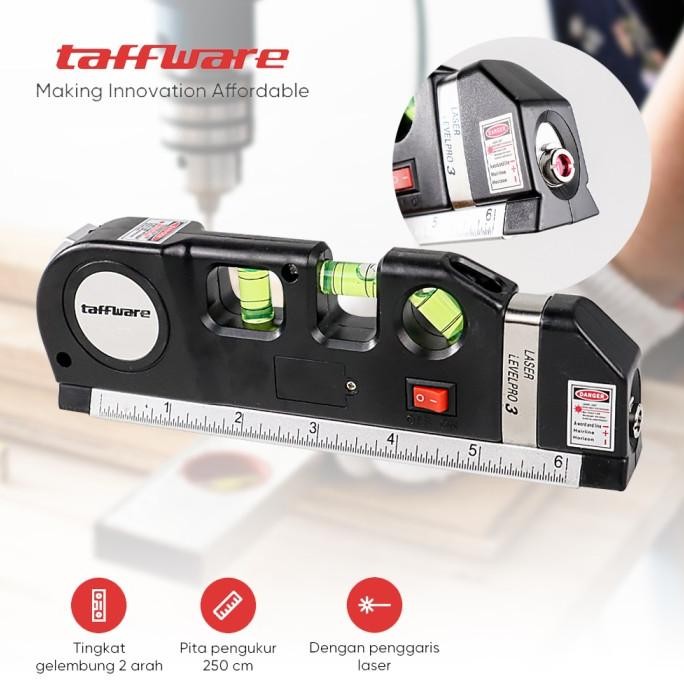 

siap kirim penggaris laser 250 cm waterpass penggaris tukang black