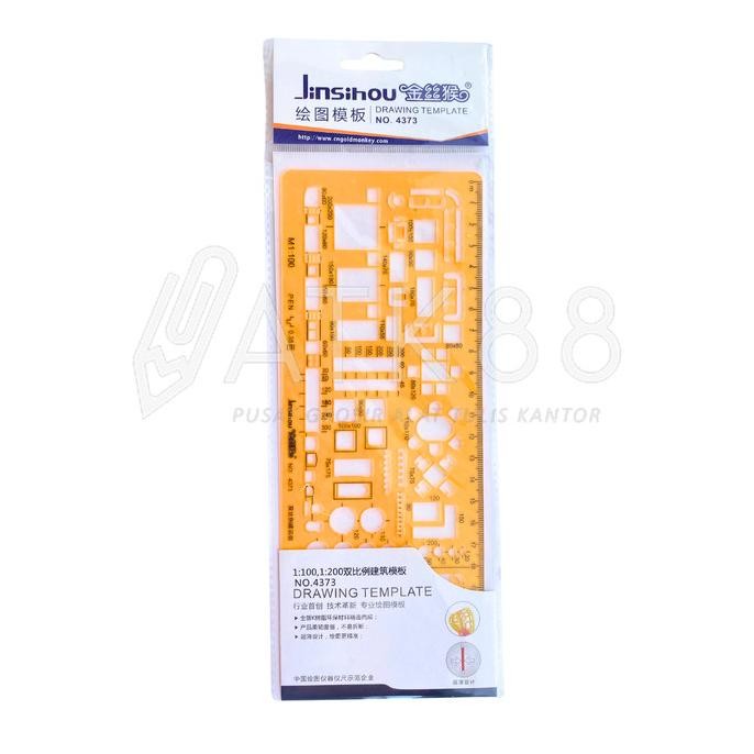 

siap kirim penggaris sablon mal furniture 4373 - interior template 1:100