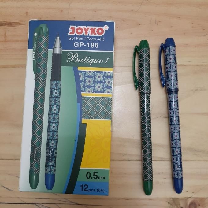 

Tersedia Pulpen Gel Batik Joyko Gp-196 Batique 1 (0,5Mm) Isi 12Pcs