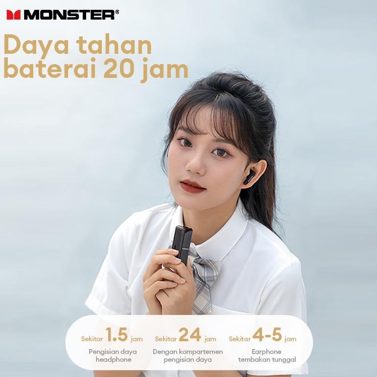 GS Monster XKT08 100% Original TWS Wireless Earphones Bluetooth 5.3 Headphones HIFI Sound In-ear Ear