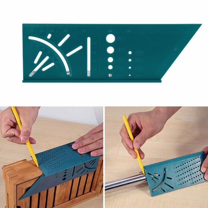 

siap kirim mark line gauge penggaris tukang multifungsi ruler multi fungsi