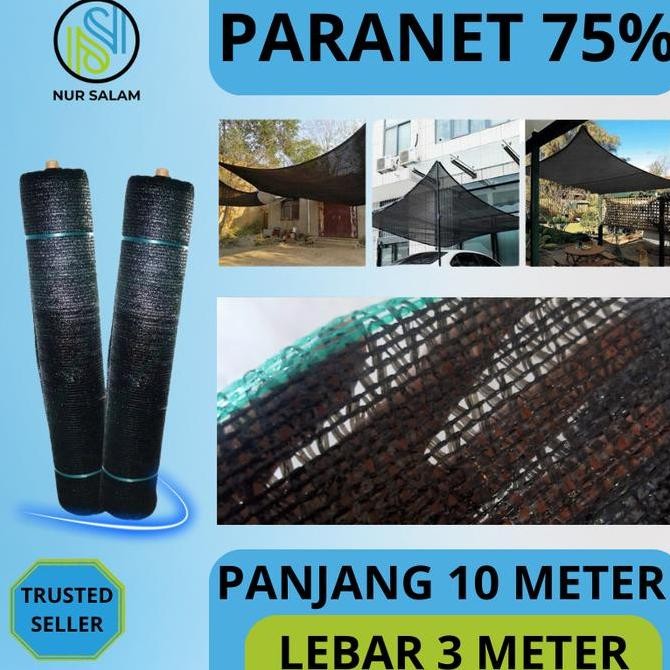 PARANET 75 PERSEN Panjang 10 meter * Lebar 3 meter ( paket ) Tanaman Jaring Paranet