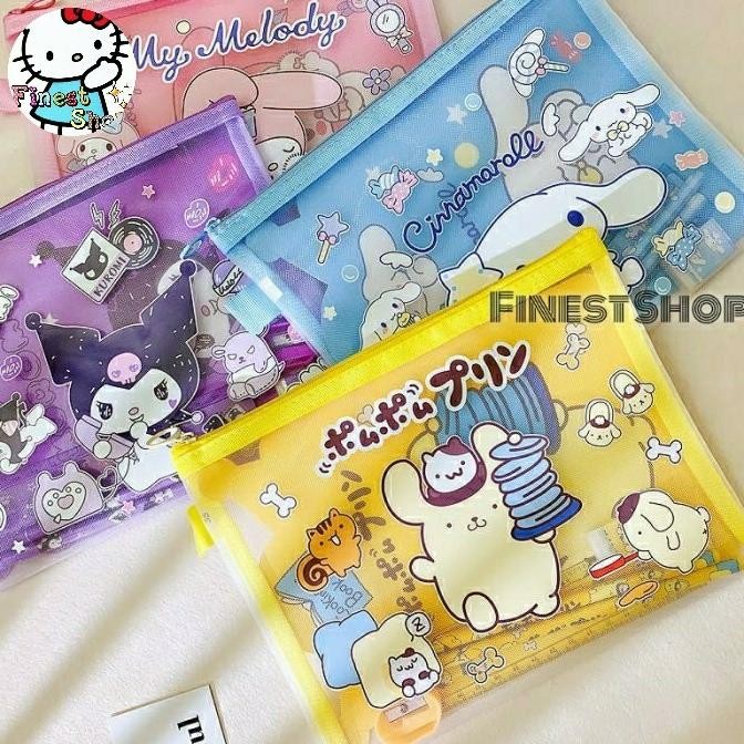 

siap kirim stationery set alat tulis tas kotak pensil sanrio pouch buku souvenir goodie bag peralatan belajar anak sekolah penghapus penggaris buku