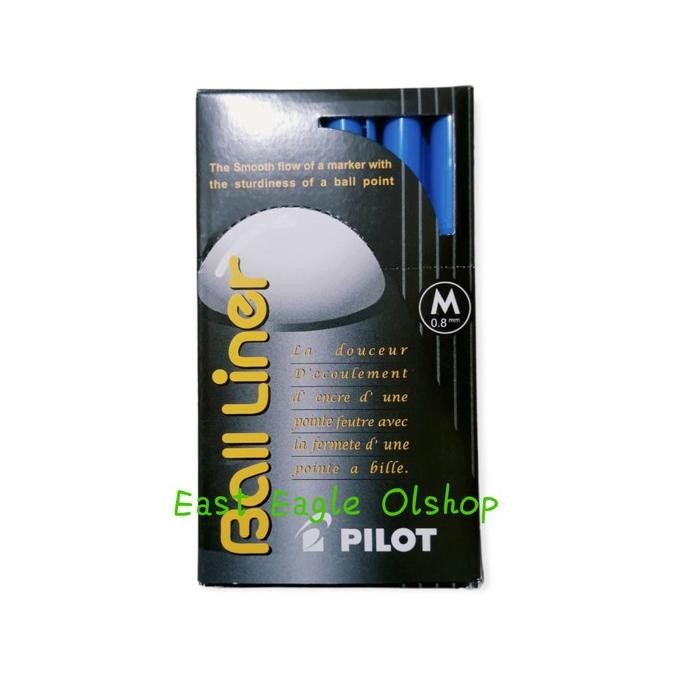 

Tersedia (1Pack) Pulpen Pilot Balliner 0.8Mm Medium Bl-5M Isi 12Pcs