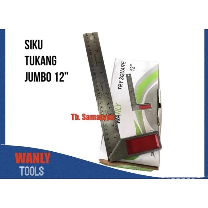 

siap kirim siku tukang jumbo 12 . penggaris tukang tebal.