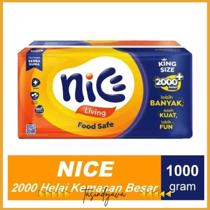 TISSUE NICE 1000 GRAM - TISSUE WAJAH NICE 2 PLY KUALITAS TERBAIK