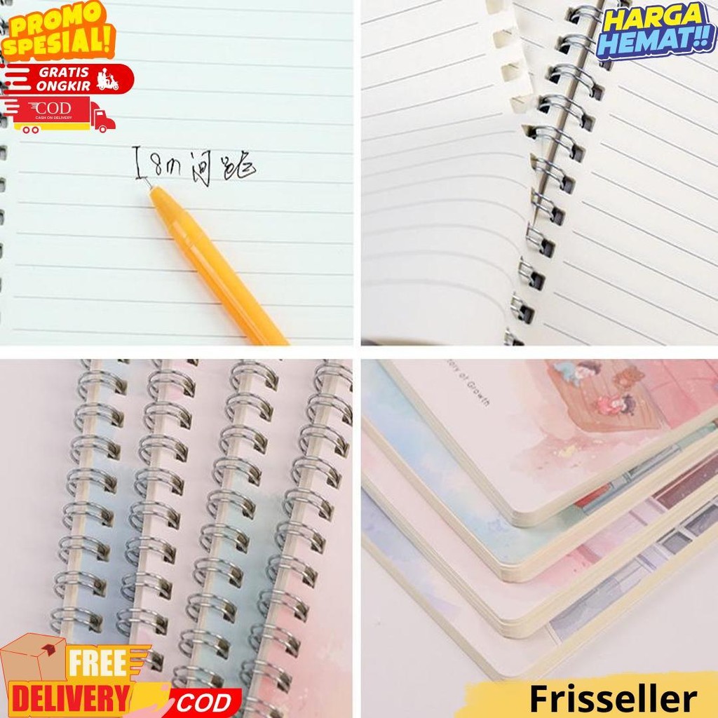 

Buku Tulis Ring Motif A5 / Buku Catatan Ring Ukuran A5 Aesthetic Lucu Lg D Termurah