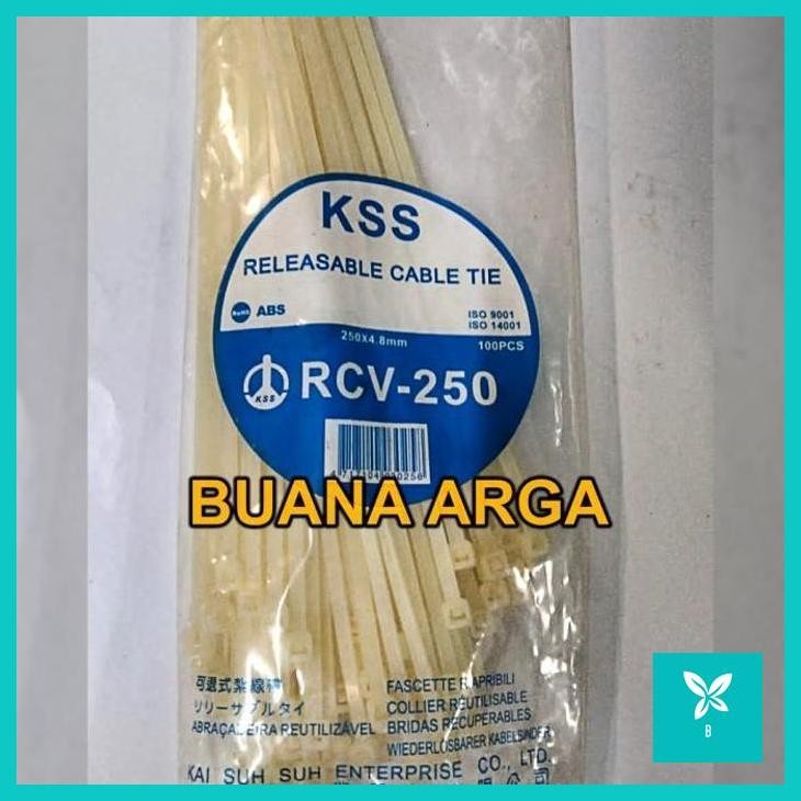 

KABEL TIES BUKA PASANG RELEASABLE CABLE TIE RCV 250 X 4.8 KSS