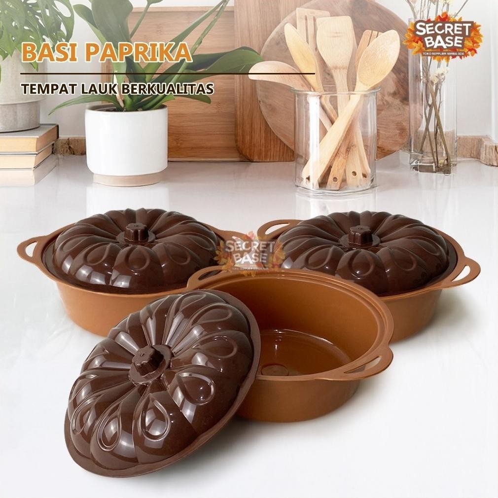 Basi Paprika - Tempat Lauk Prasmanan / Perabot Serba 2000 / Wadah / Tempat Saji Makanan Promo