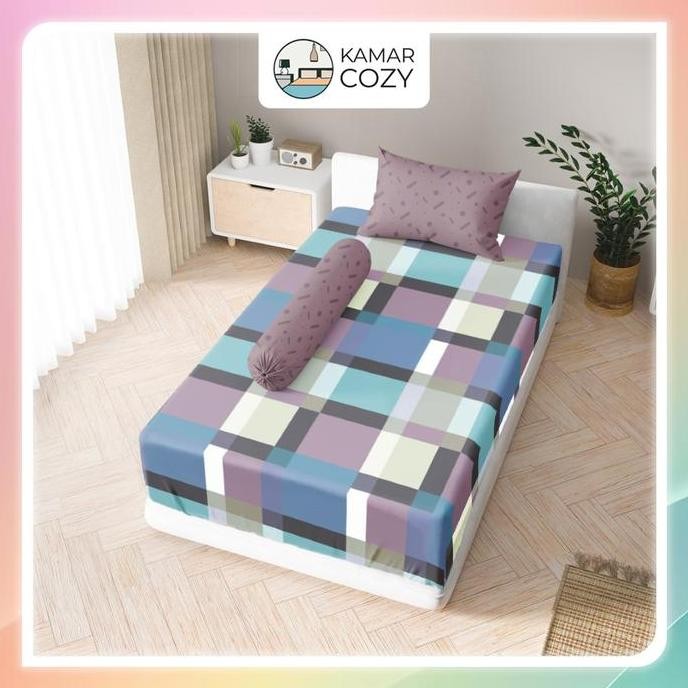 Sprei Kintakun Set Fitted Single 90x200 / 100x200 / 120x200 Darma Dluxe Aesthetic Tinggi 25 cm Estet