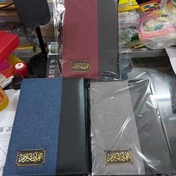 

cover al quran a5 resleting denim oscar murah