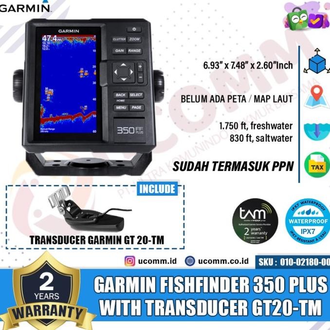 Garmin Fish Finder 350Plus Ff 350 Plus Fishfinder 350 Sonar Ikan Gt20 Co
