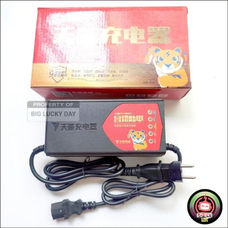Premium Charger 48V 12Ah Sepeda Listrik Universal Untuk Semua Merk Selis Uwinfly Exotic Goda Super R