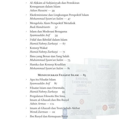 Rasional Tanpa Menjadi Liberal, Vol.2 murah